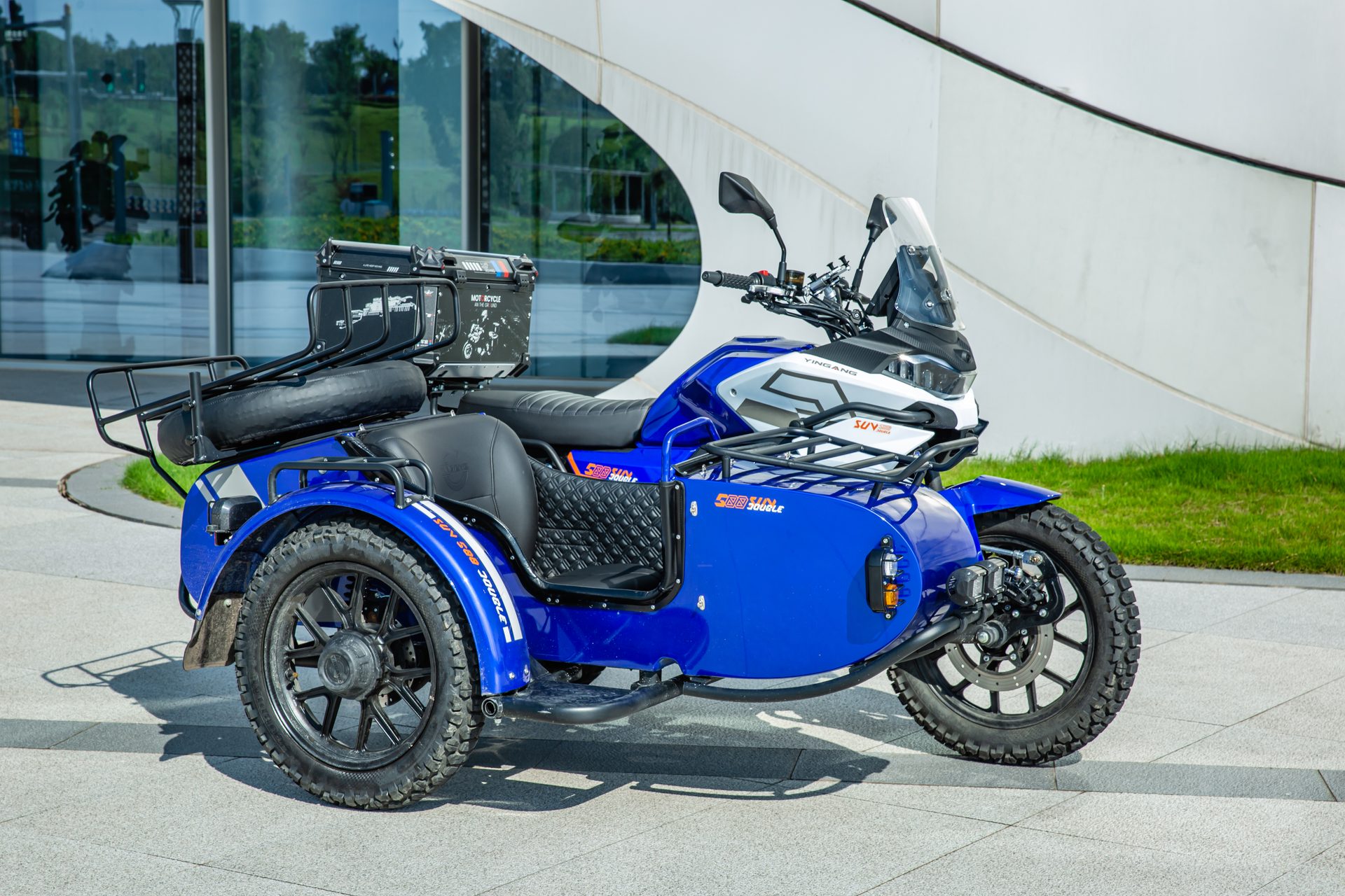 银钢SUV500二代（蓝色）骑行实拍（2）