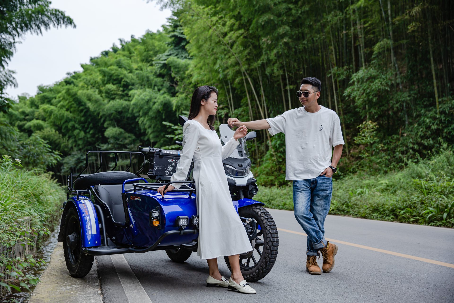 银钢SUV500二代（蓝色）骑行实拍（13）