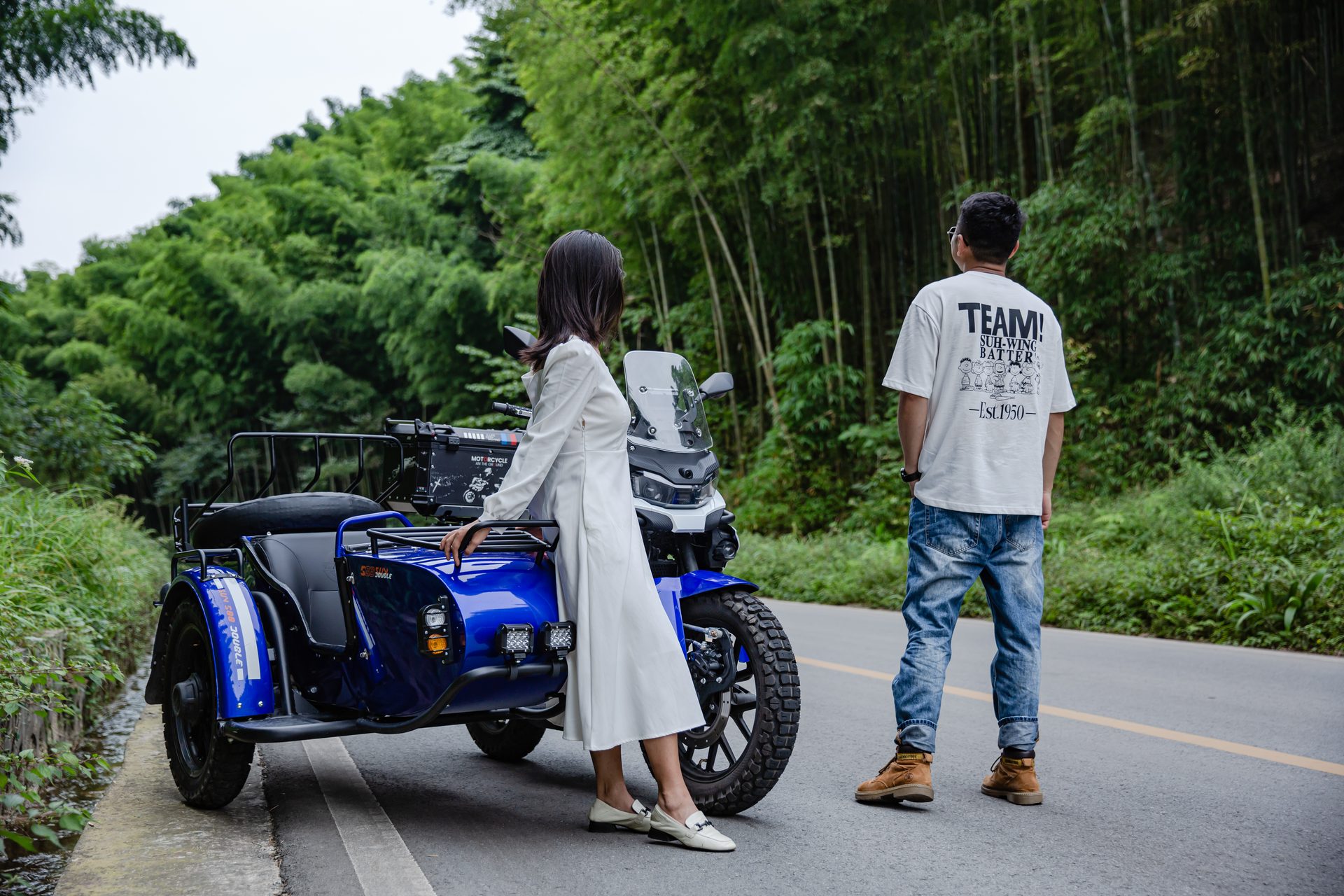 银钢SUV500二代（蓝色）骑行实拍（14）