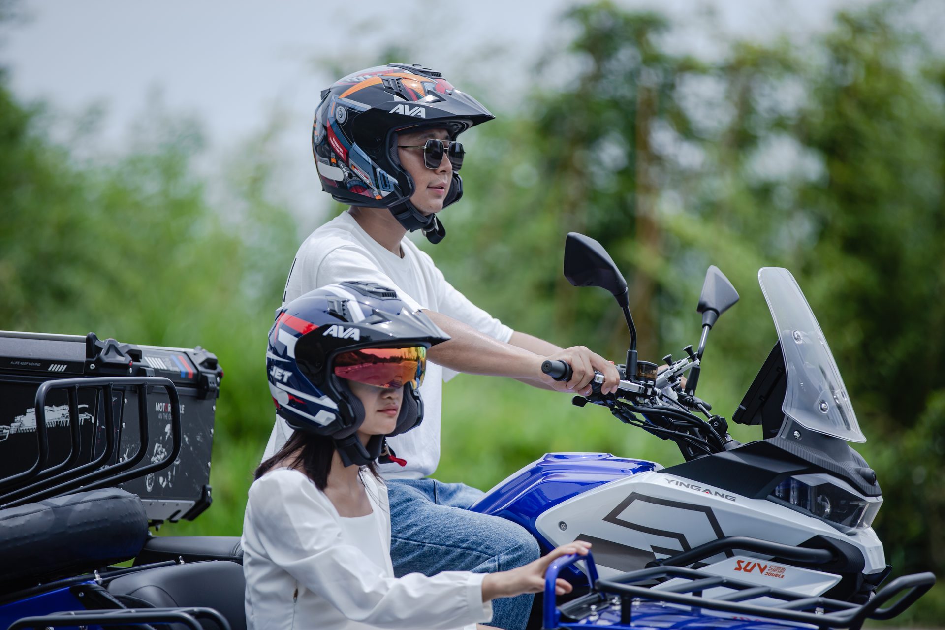 银钢SUV500二代（蓝色）骑行实拍（21）