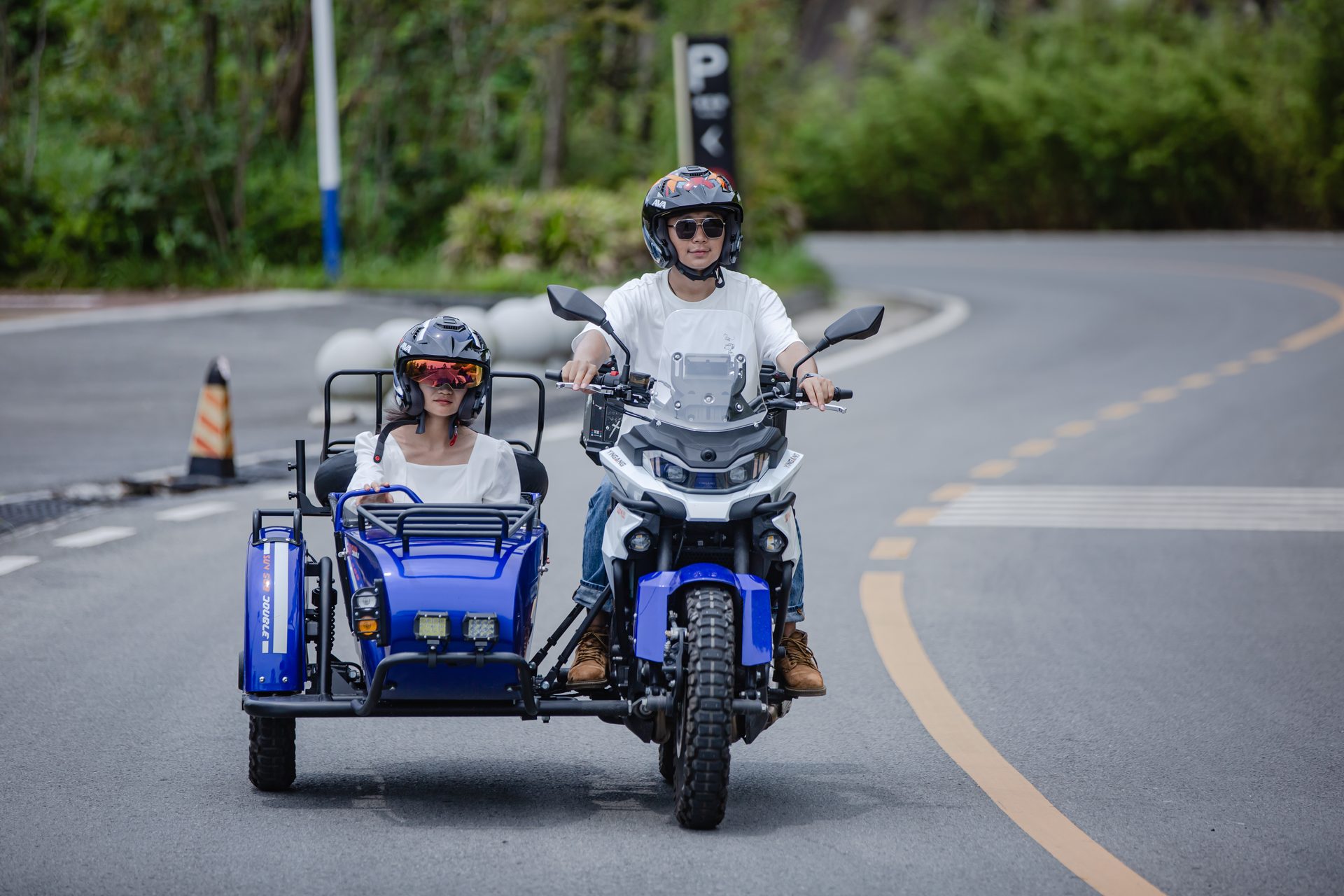 银钢SUV500二代（蓝色）骑行实拍（22）